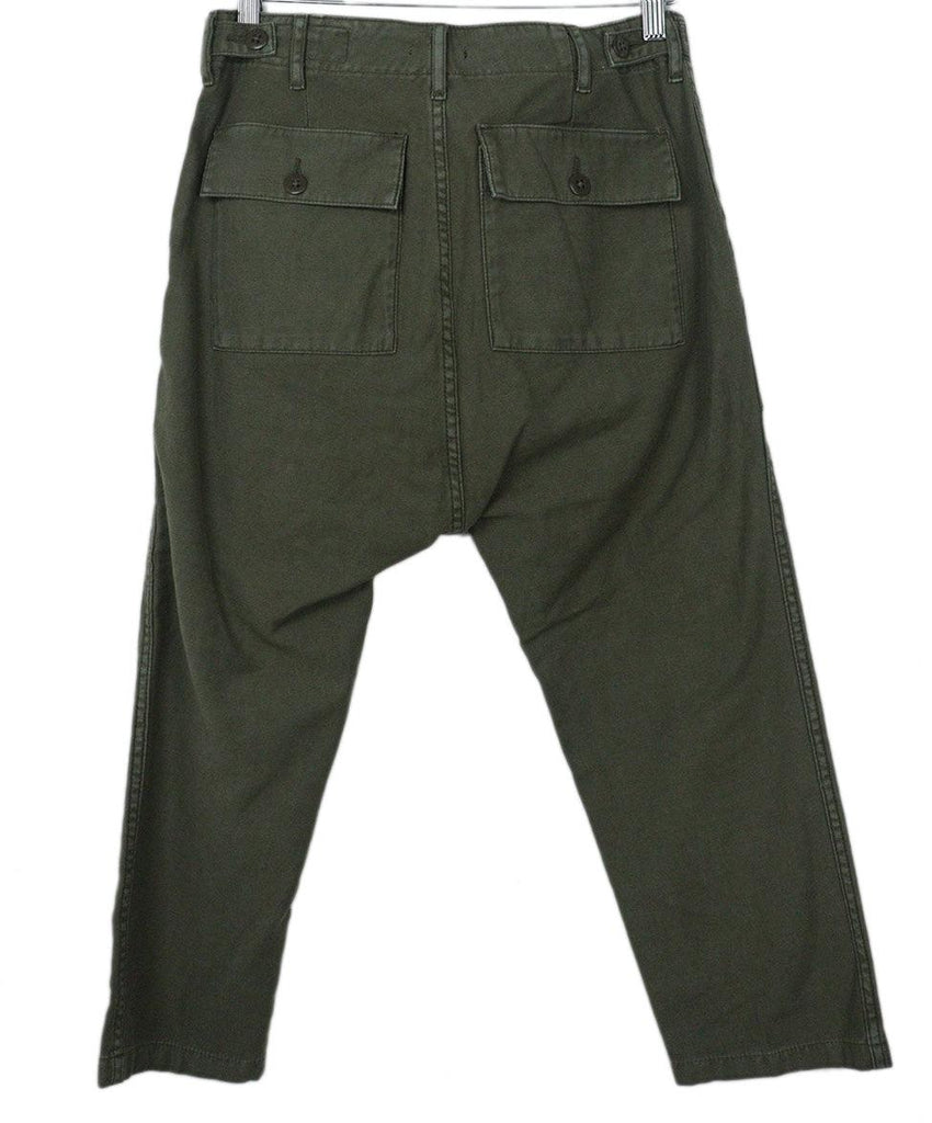 R13 Olive Green Cotton Pants sz 4 - Michael's Consignment NYC