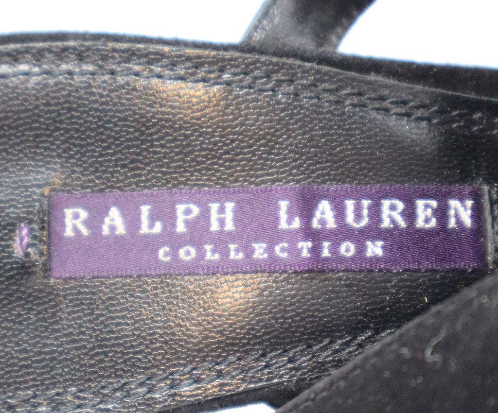 Ralph Lauren Black Suede Heels sz 8 - Michael's Consignment NYC
