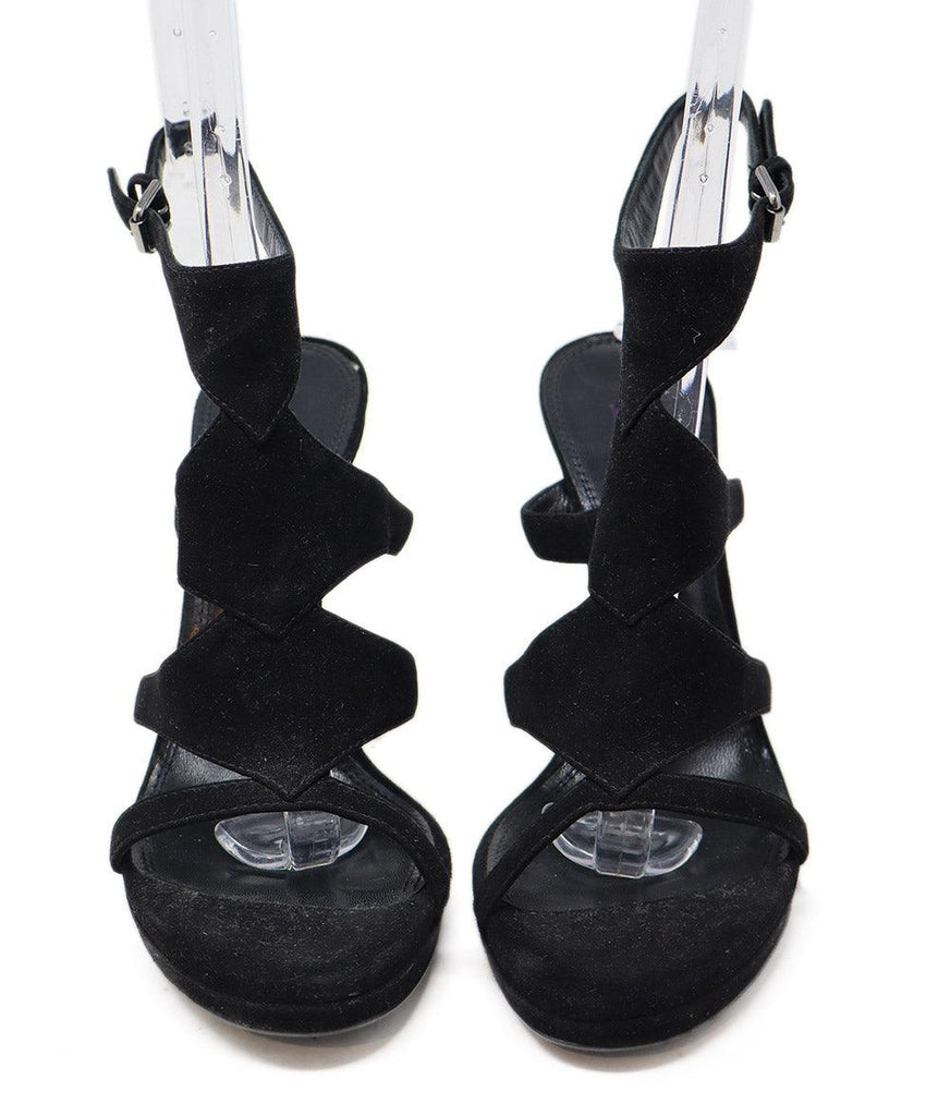 Ralph Lauren Black Suede Heels sz 8 - Michael's Consignment NYC