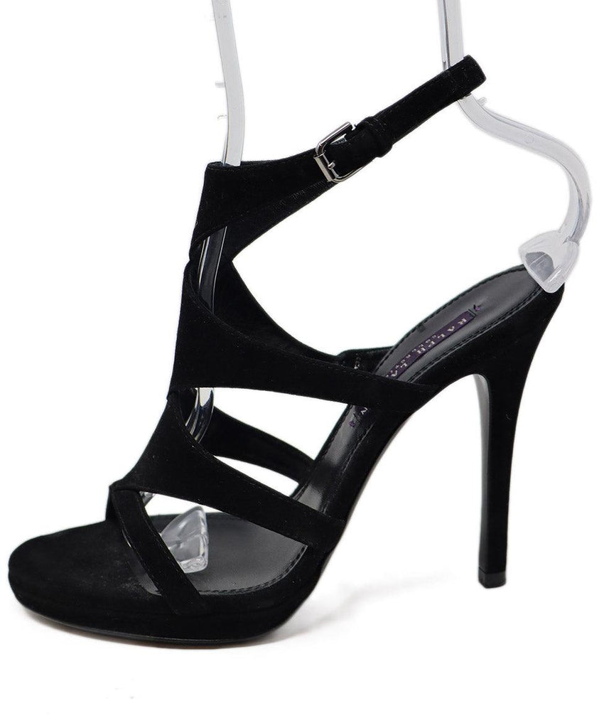 Ralph Lauren Black Suede Heels sz 8 - Michael's Consignment NYC