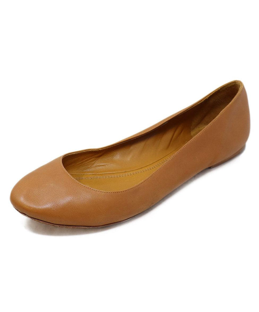 Ralph Lauren Neutral Tan Leather Flats sz 11 - Michael's Consignment NYC