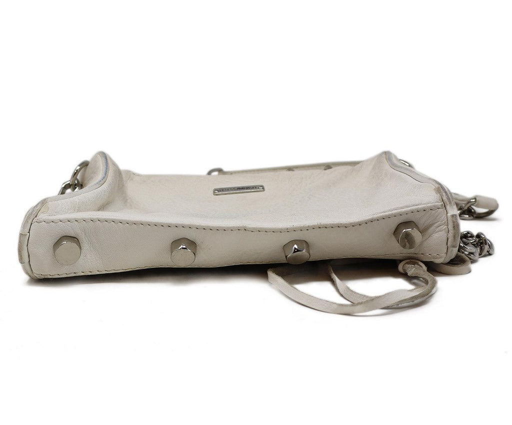 Rebecca Minkoff White Leather Fringe Crossbody - Michael's Consignment NYC