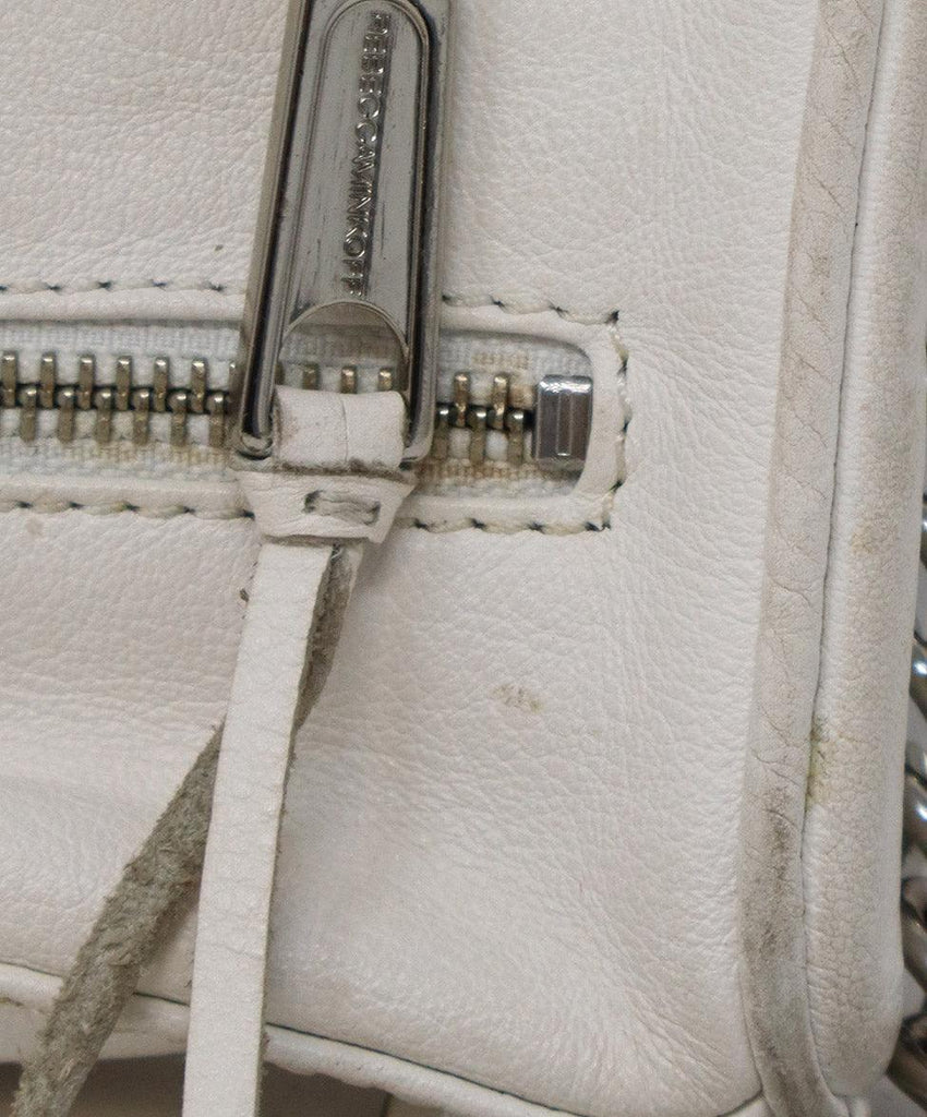 Rebecca Minkoff White Leather Fringe Crossbody - Michael's Consignment NYC