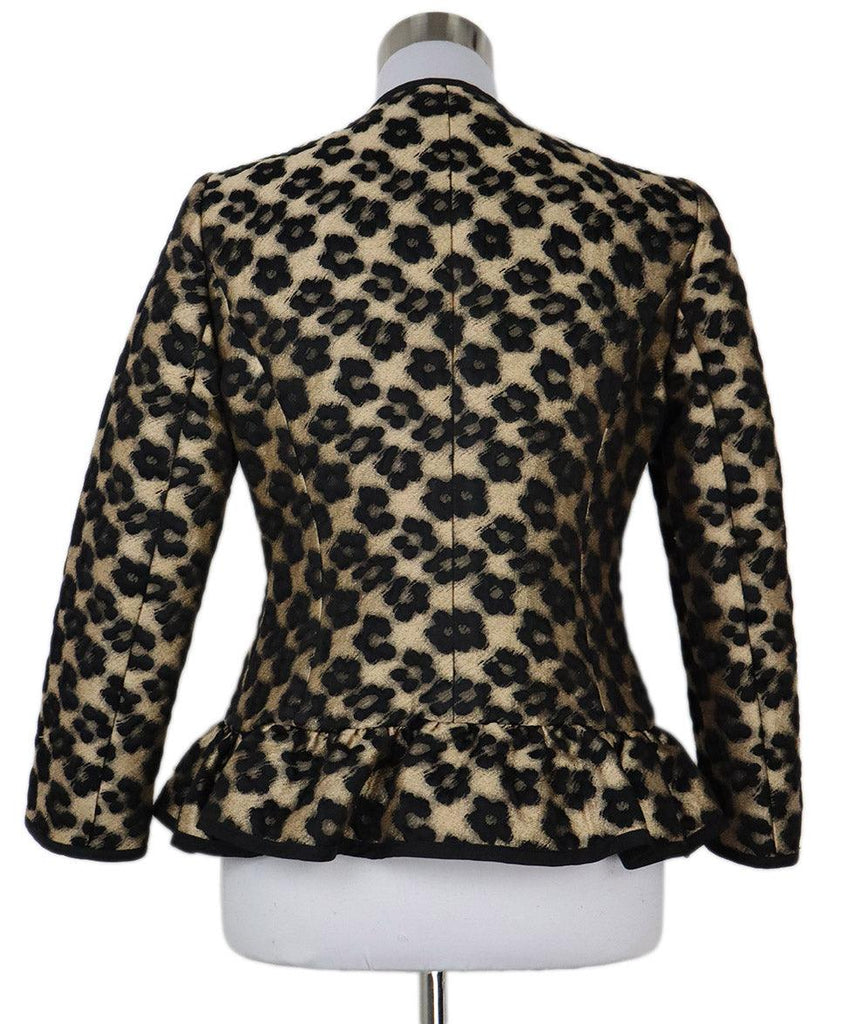 Red Valentino Black & Champagne Floral Jacket sz 4 - Michael's Consignment NYC