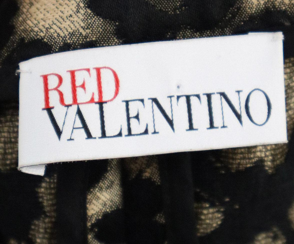 Red Valentino Black & Champagne Floral Jacket sz 4 - Michael's Consignment NYC