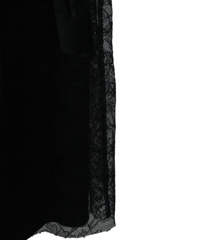 Red Valentino Black Lace & Satin Trim Dress sz 12 - Michael's Consignment NYC