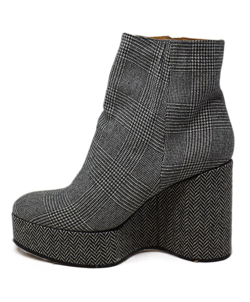 Robert Clergerie B&W Plaid Flannel Platforms sz 10 - Michael's Consignment NYC