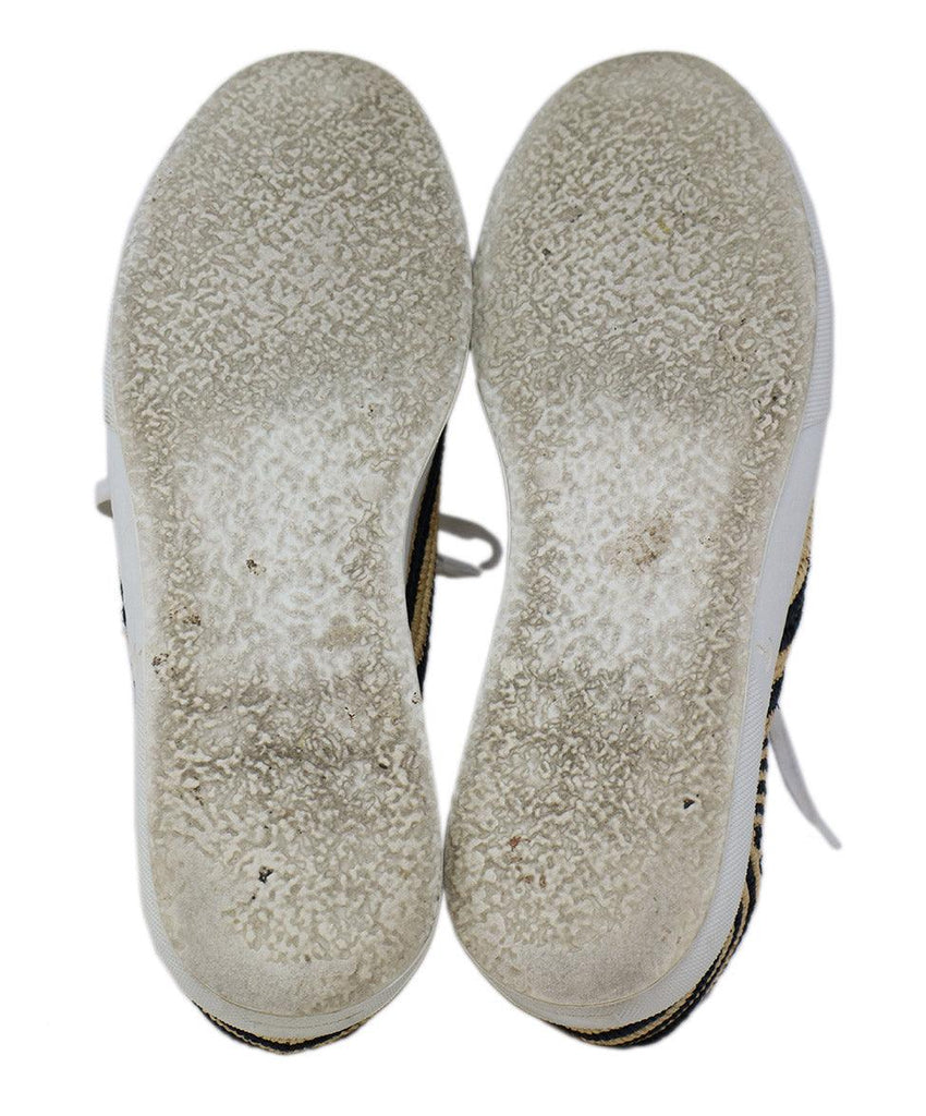 Robert Clergerie Black & Tan Raffia Sneakers sz 12 - Michael's Consignment NYC