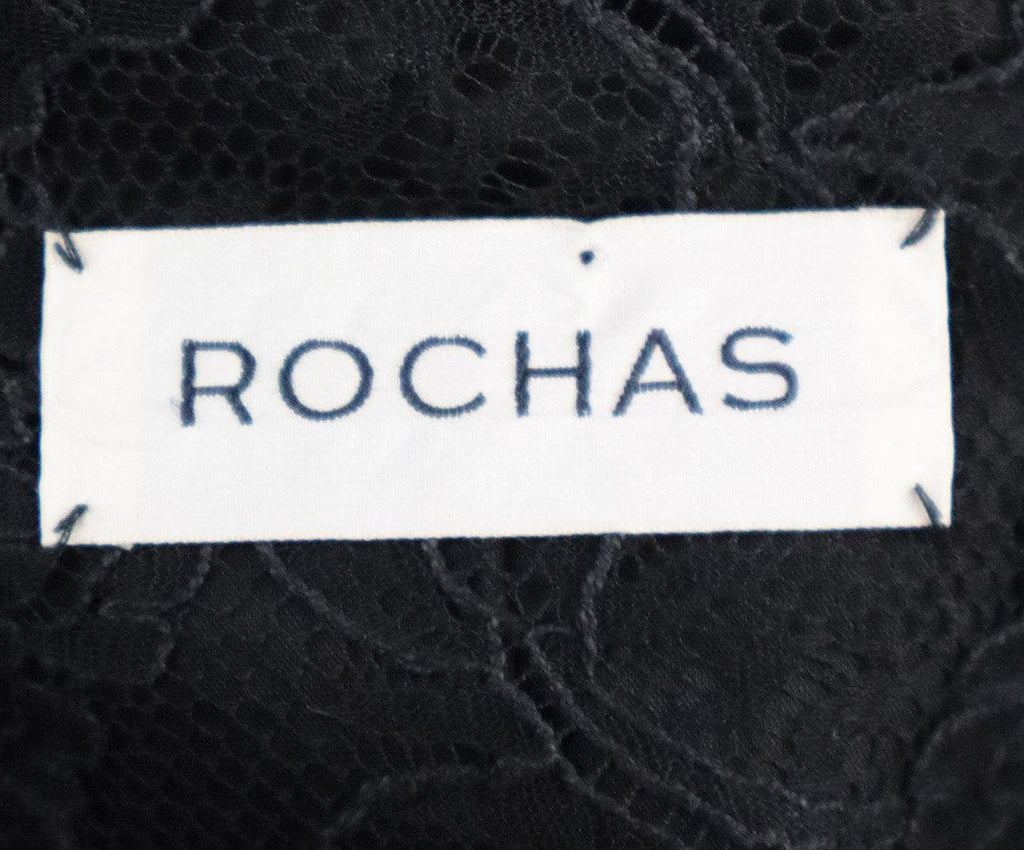 Rochas Black Crepe Textured Jacket sz 8 - Michael's Consignment NYC