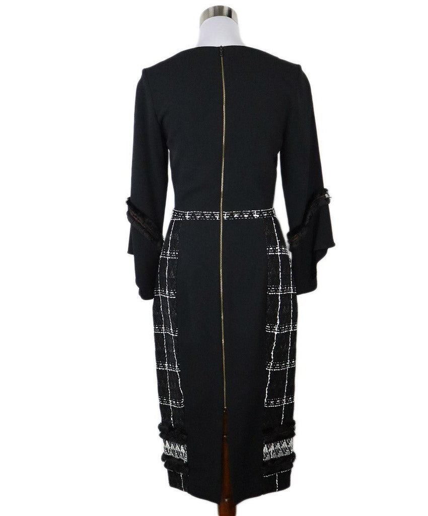 Roland Mouret B&W Wool Dress sz 8 - Michael's Consignment NYC