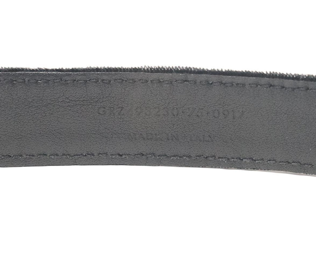 Saint Laurent Black Velvet Belt - Michael's Consignment NYC