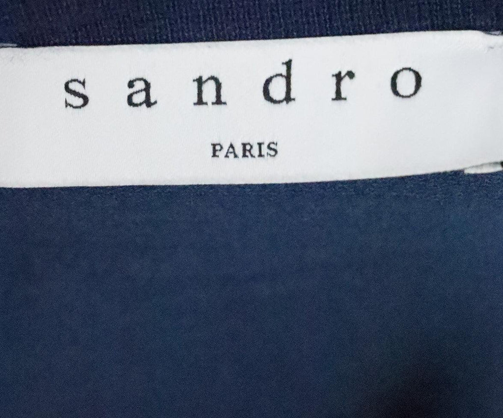 Sandro Navy Cotton Top sz 10 - Michael's Consignment NYC