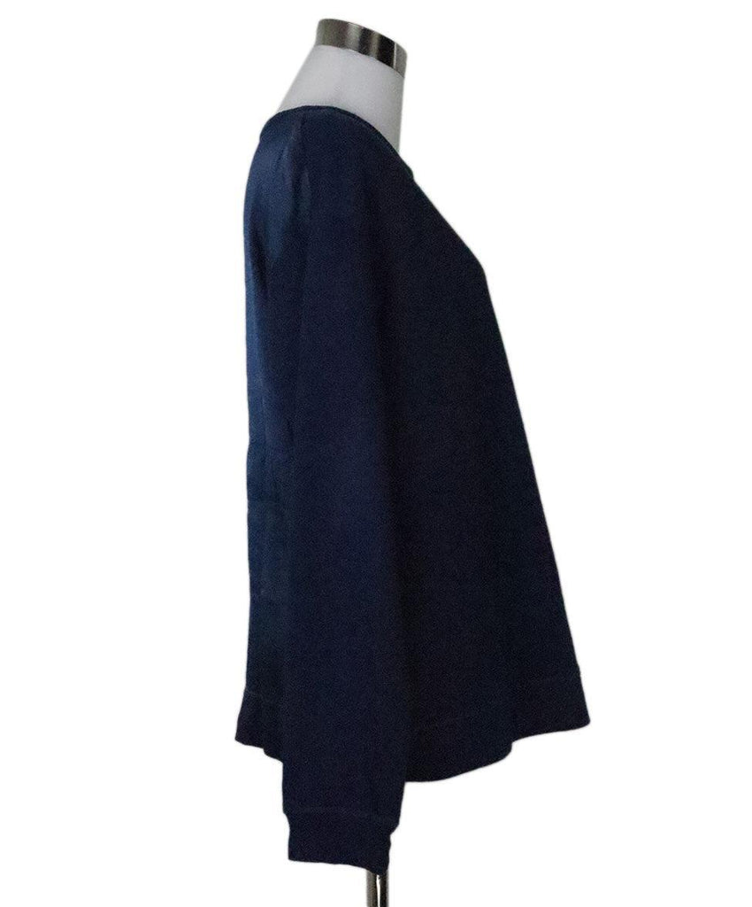 Sandro Navy Cotton Top sz 10 - Michael's Consignment NYC
