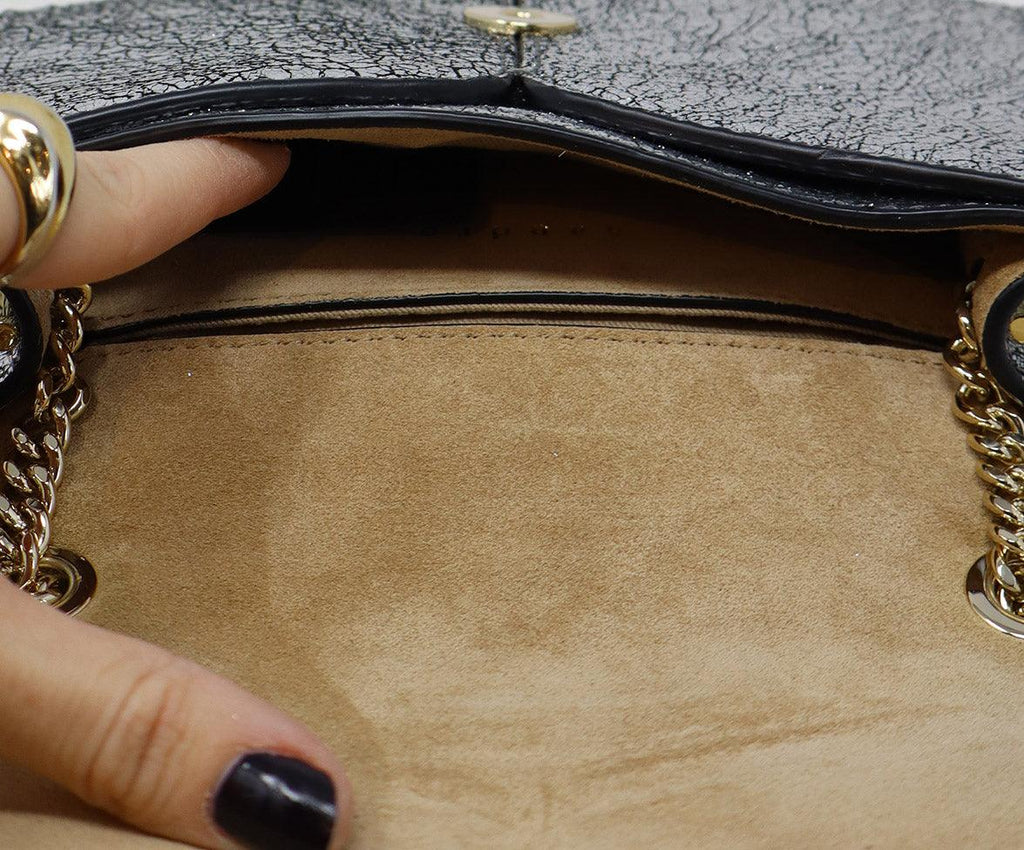 Sandro Silver Distressed Leather Crossbody - Michael's Consignment NYC