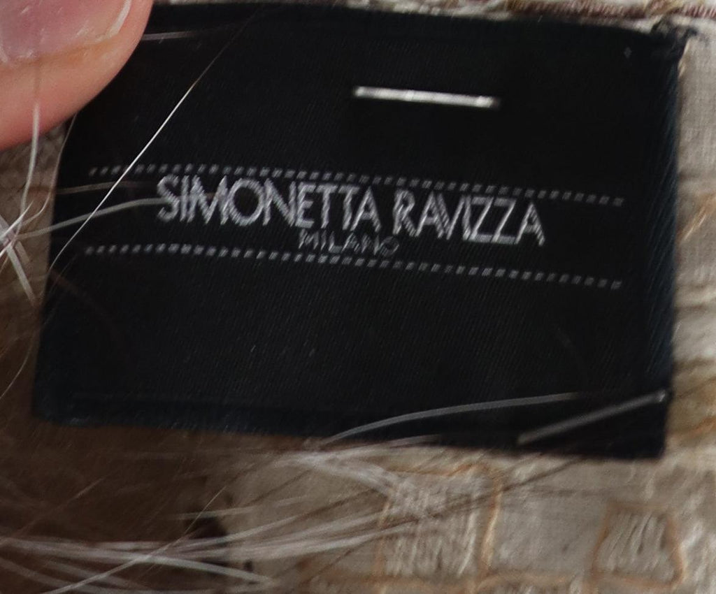 Simonetta Ravizza Ivory Embroidered Fox Fur Jacket sz 4 - Michael's Consignment NYC