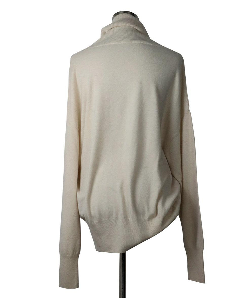 Sonia Rykiel Ivory Cashmere Turtleneck sz 12 - Michael's Consignment NYC