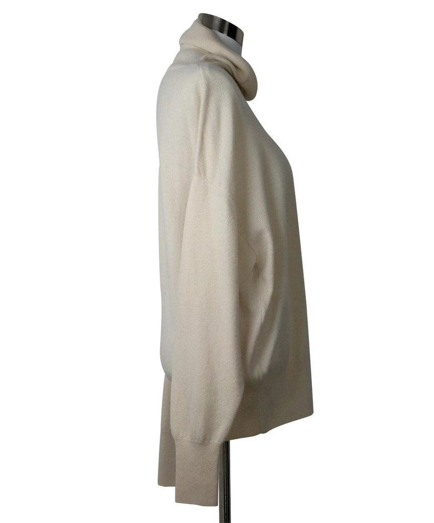 Sonia Rykiel Ivory Cashmere Turtleneck sz 12 - Michael's Consignment NYC