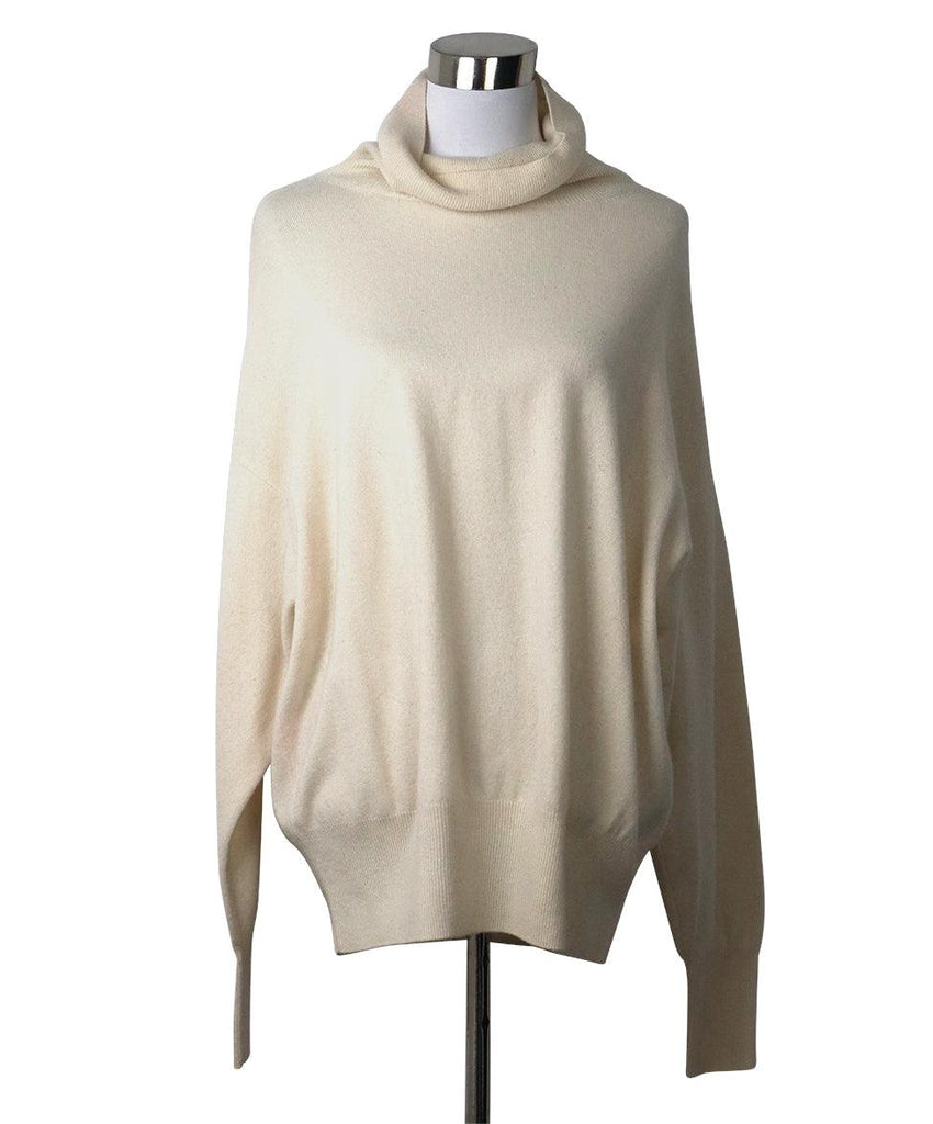 Sonia Rykiel Ivory Cashmere Turtleneck sz 12 - Michael's Consignment NYC