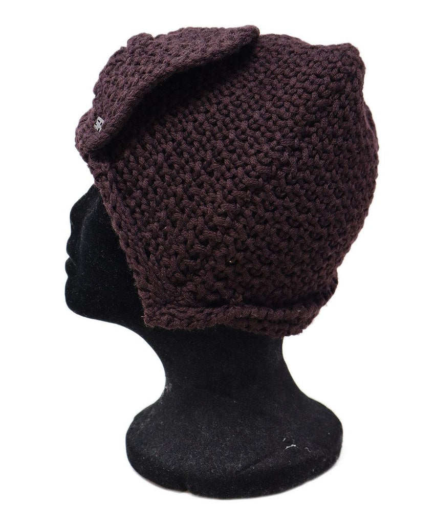 Sonia Rykiel Plum Wool Knit Hat - Michael's Consignment NYC