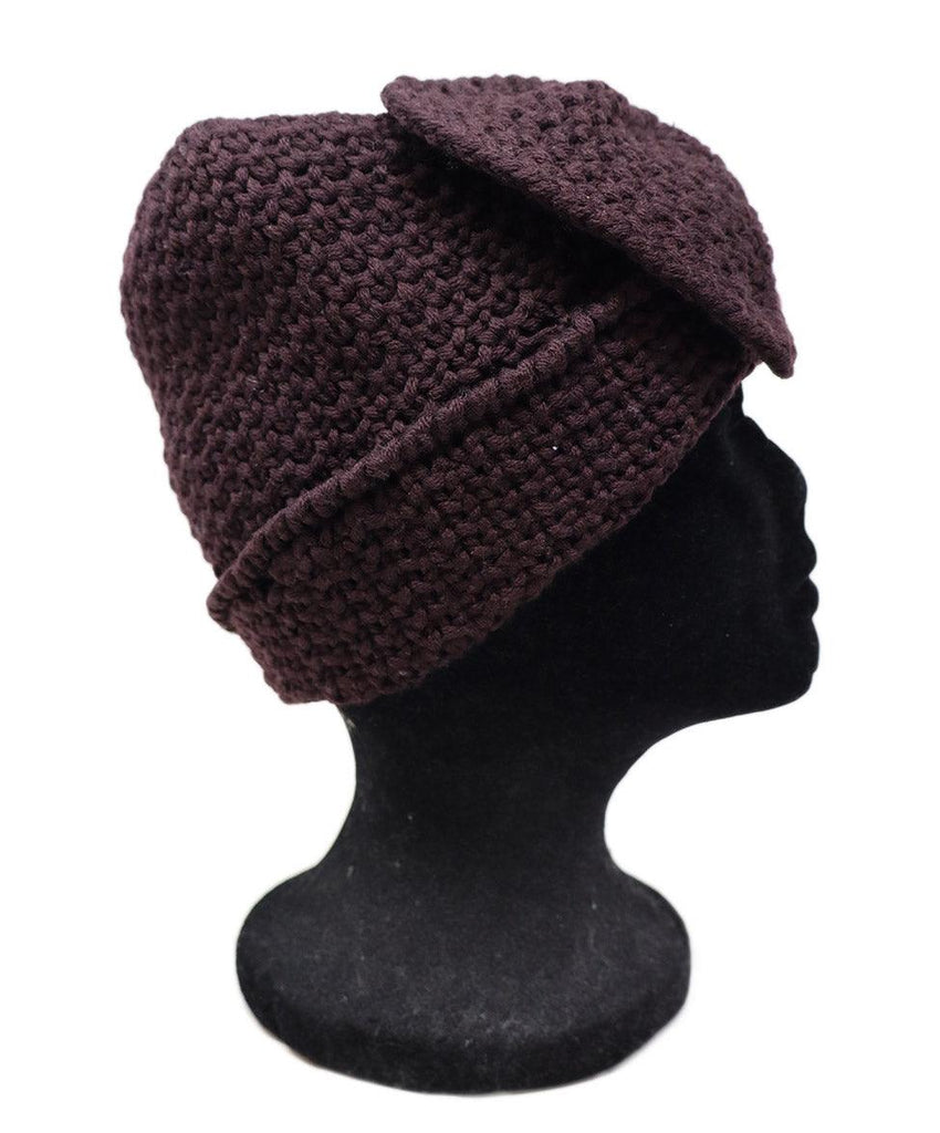 Sonia Rykiel Plum Wool Knit Hat - Michael's Consignment NYC