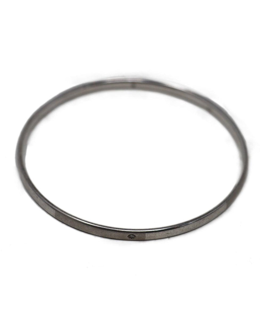 Sterling Silver & Diamond Bangle - Michael's Consignment NYC