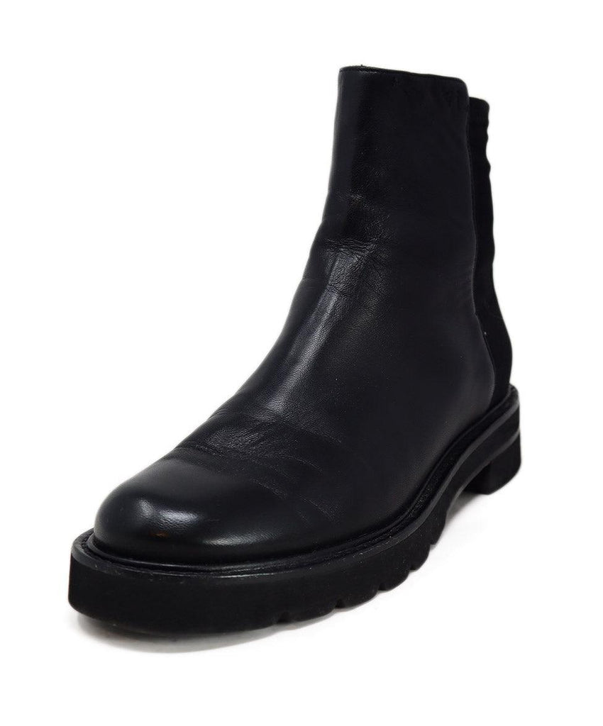 Stuart Weitzman Black Leather 50/50 Booties sz 6.5 - Michael's Consignment NYC