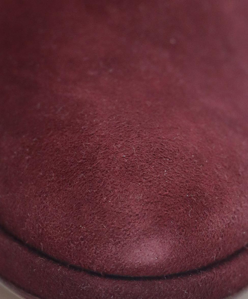 Stuart Weitzman Burgundy Suede Booties sz 6 - Michael's Consignment NYC