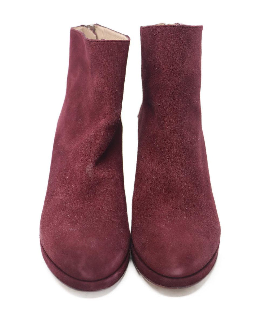Stuart Weitzman Burgundy Suede Booties sz 6 - Michael's Consignment NYC