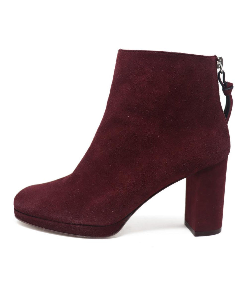 Stuart Weitzman Burgundy Suede Booties sz 6 - Michael's Consignment NYC