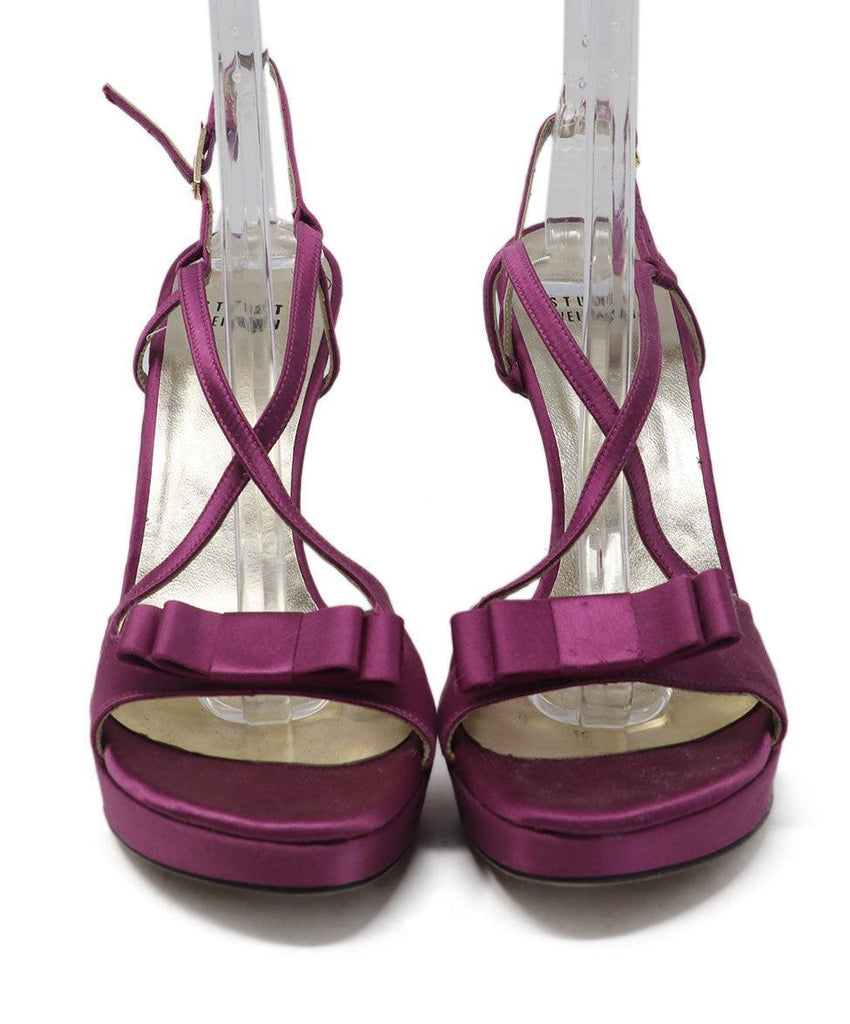 Stuart Weitzman Purple Satin Sandals sz 9 - Michael's Consignment NYC