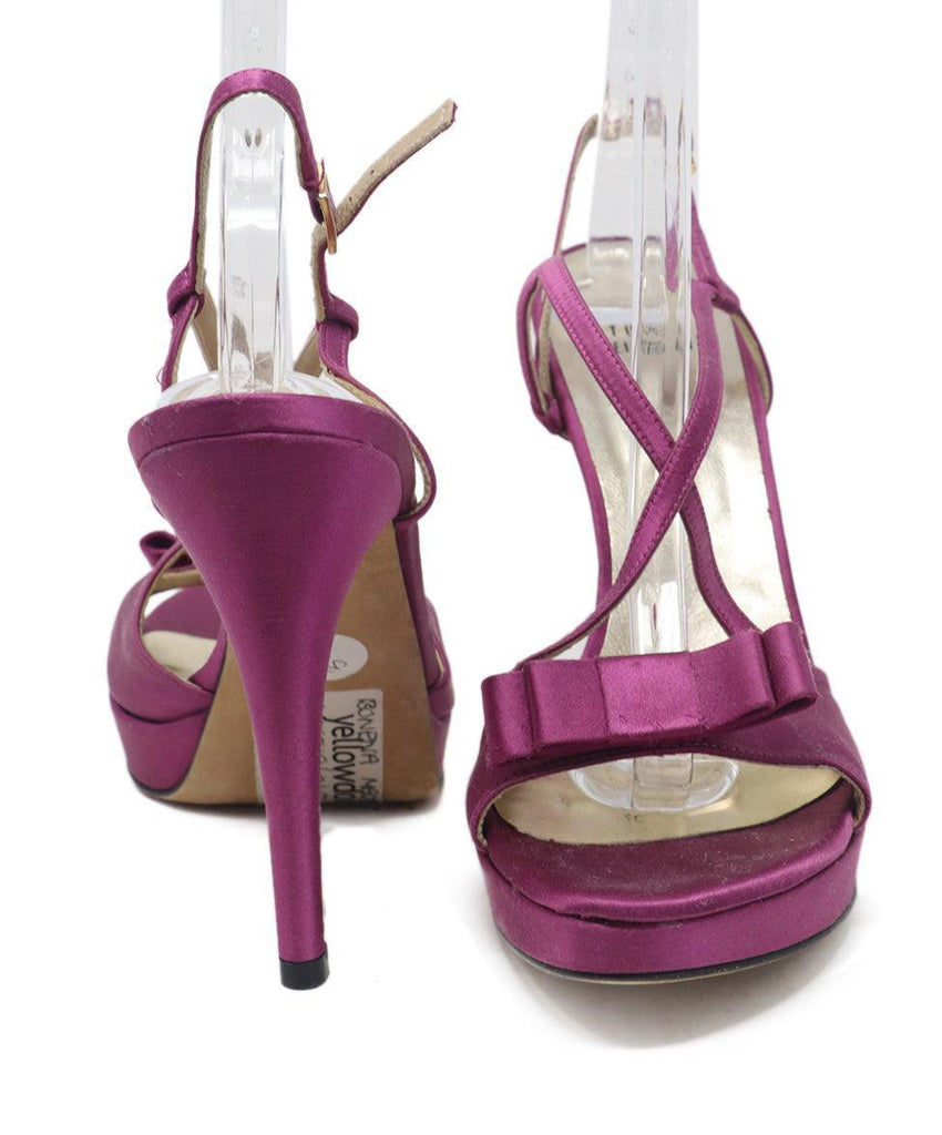 Stuart Weitzman Purple Satin Sandals sz 9 - Michael's Consignment NYC