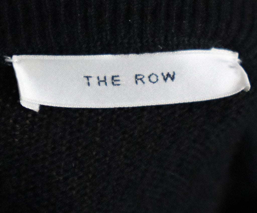 The Row Asymmetric Black Cashmere Sweater sz 6 - Michael's Consignment NYC