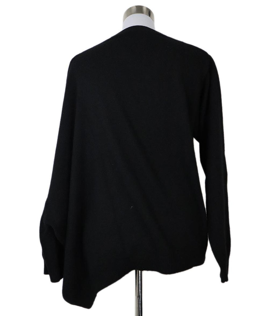 The Row Asymmetric Black Cashmere Sweater sz 6 - Michael's Consignment NYC