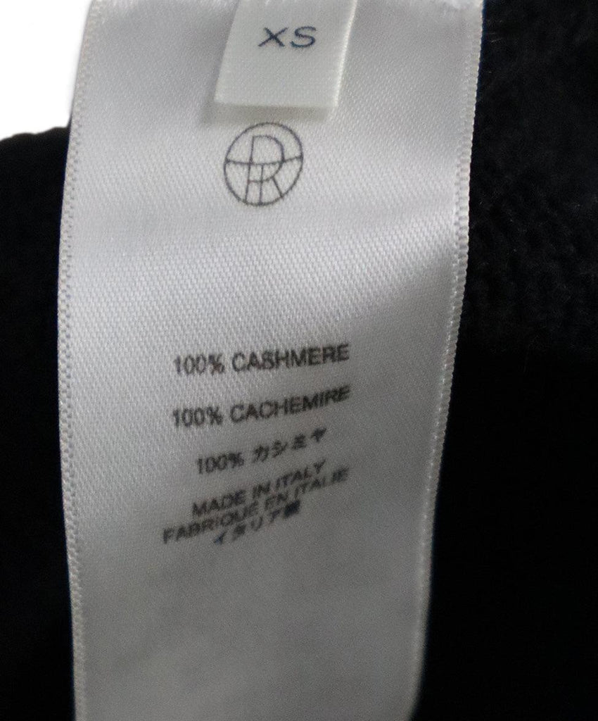 The Row Asymmetric Black Cashmere Sweater sz 6 - Michael's Consignment NYC