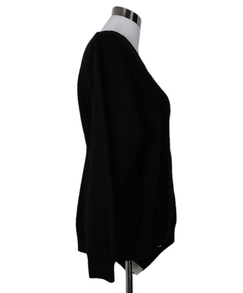 The Row Asymmetric Black Cashmere Sweater sz 6 - Michael's Consignment NYC
