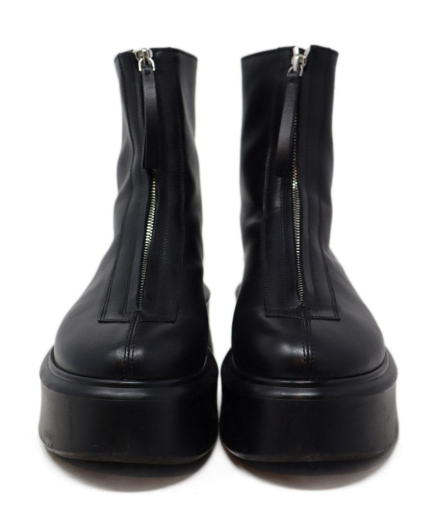 The Row Black Leather Platform Boots sz 9 - Michael's Consignment NYC