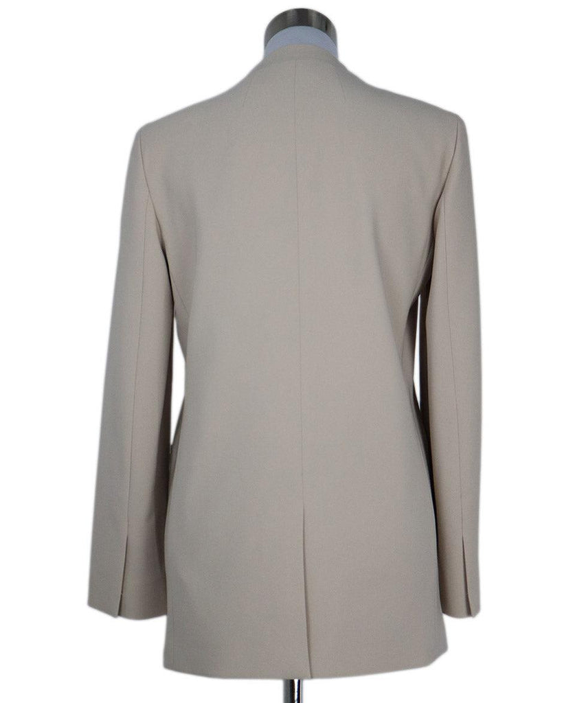 Theory Beige Crepe Blazer sz 2 - Michael's Consignment NYC