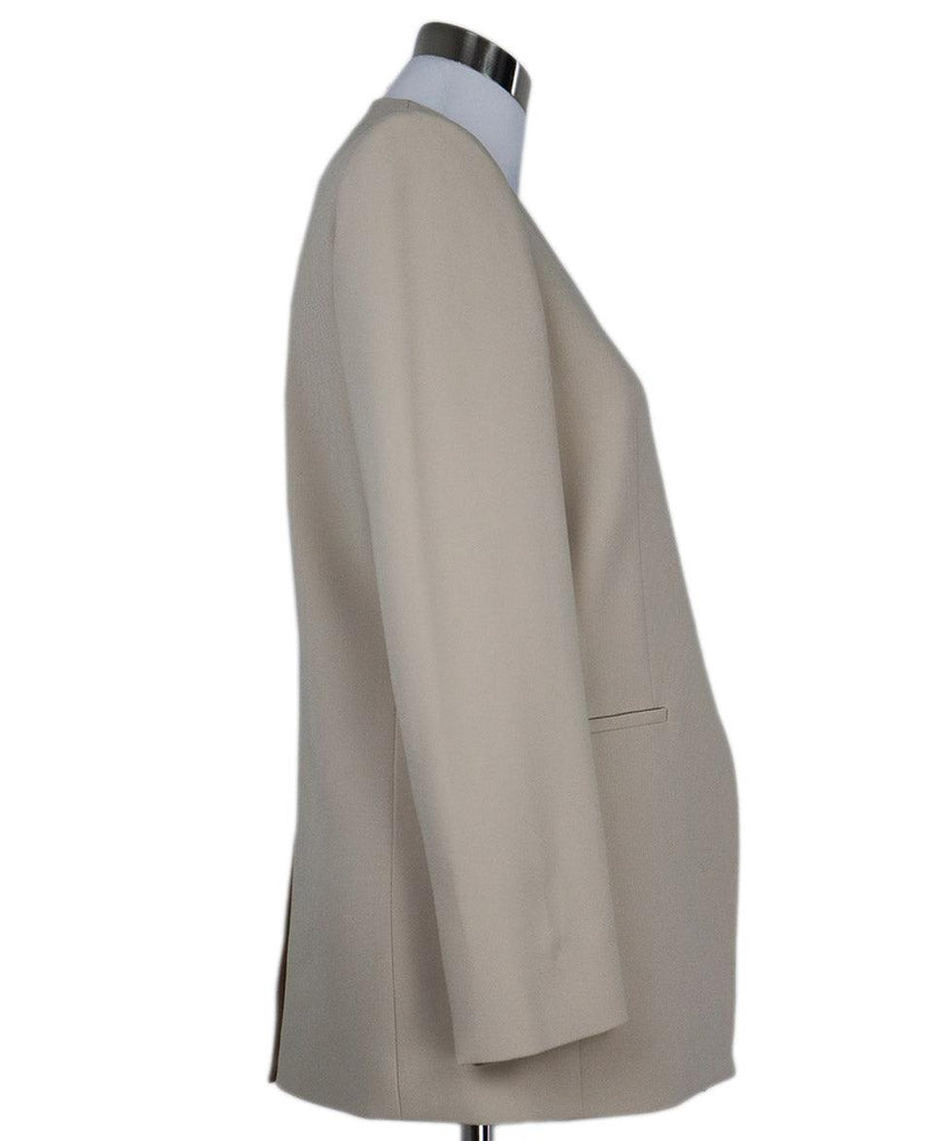 Theory Beige Crepe Blazer sz 2 - Michael's Consignment NYC