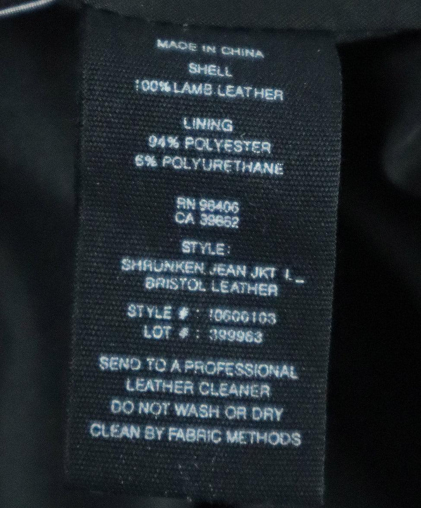 Theory Black Leather Jacket sz 0 - Michael's Consignment NYC