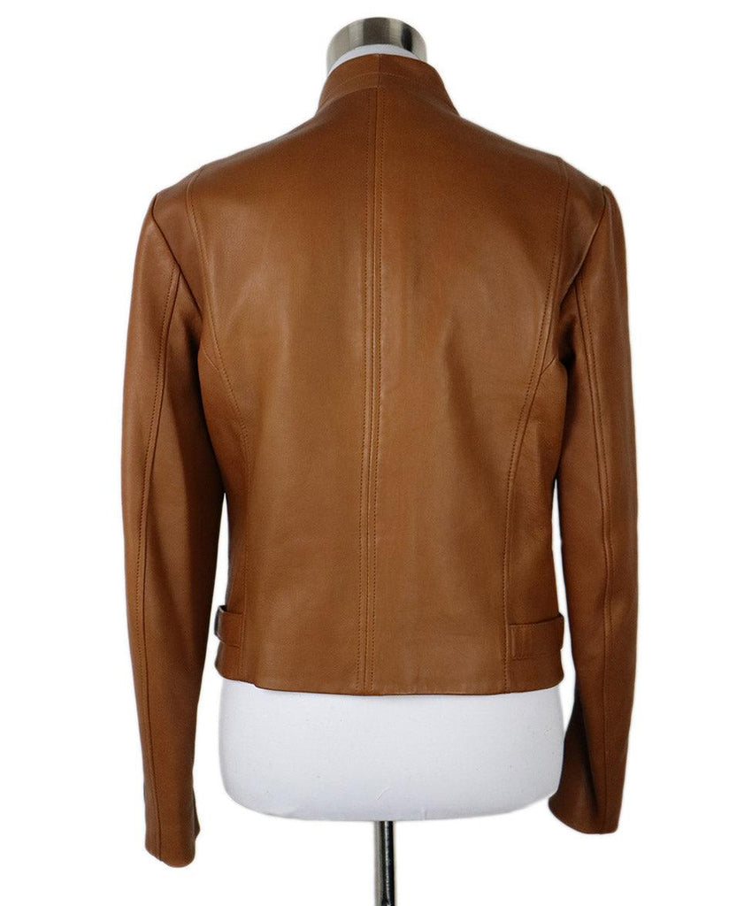 Theory Brown Leather Jacket sz 6 - Michael's Consignment NYC