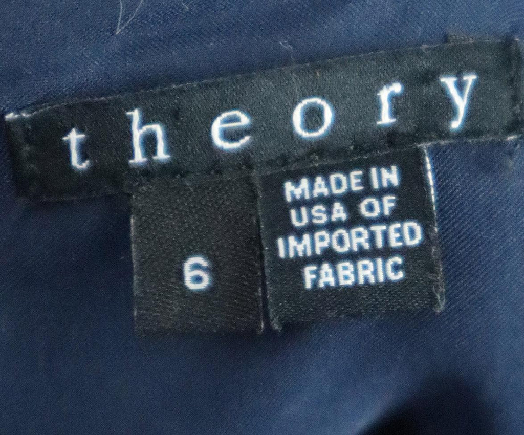 Theory Long Navy Sleeveless Dress sz 6 - Michael's Consignment NYC