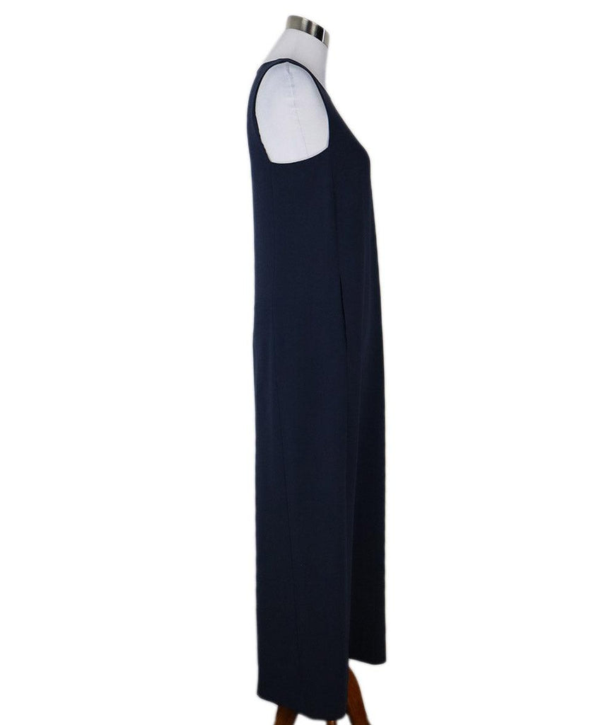 Theory Long Navy Sleeveless Dress sz 6 - Michael's Consignment NYC