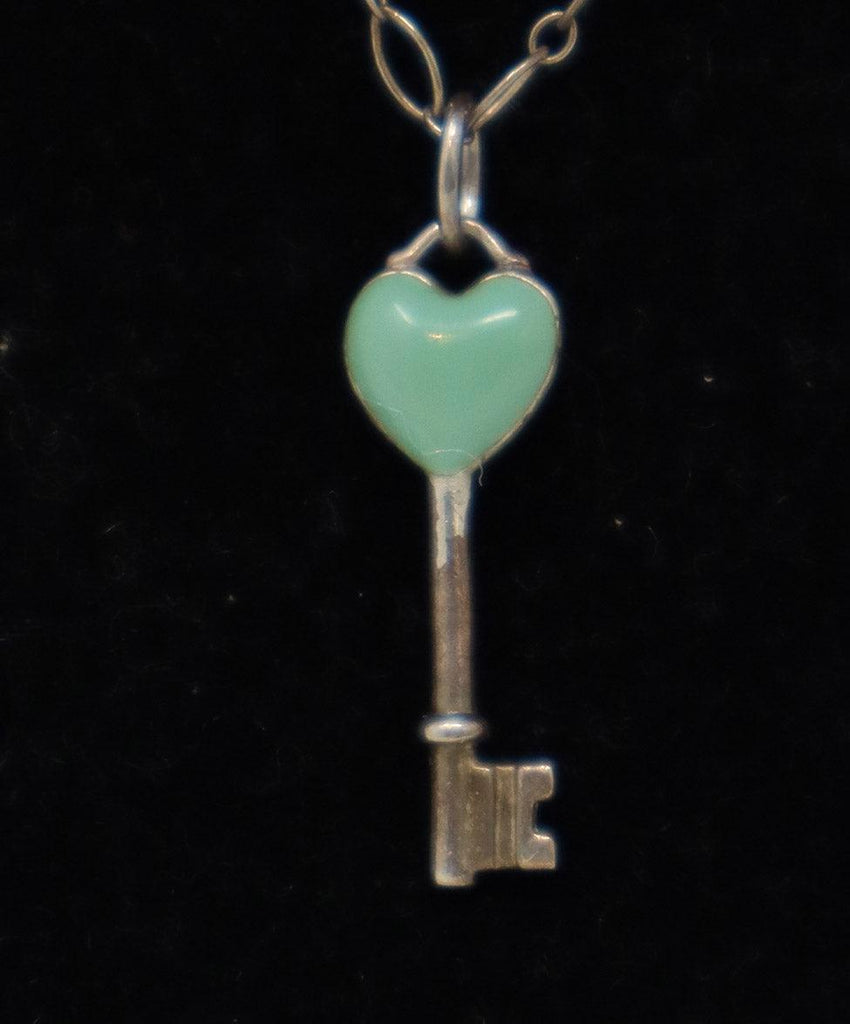 Tiffany & Co. Sterling Silver & Aqua Necklace - Michael's Consignment NYC