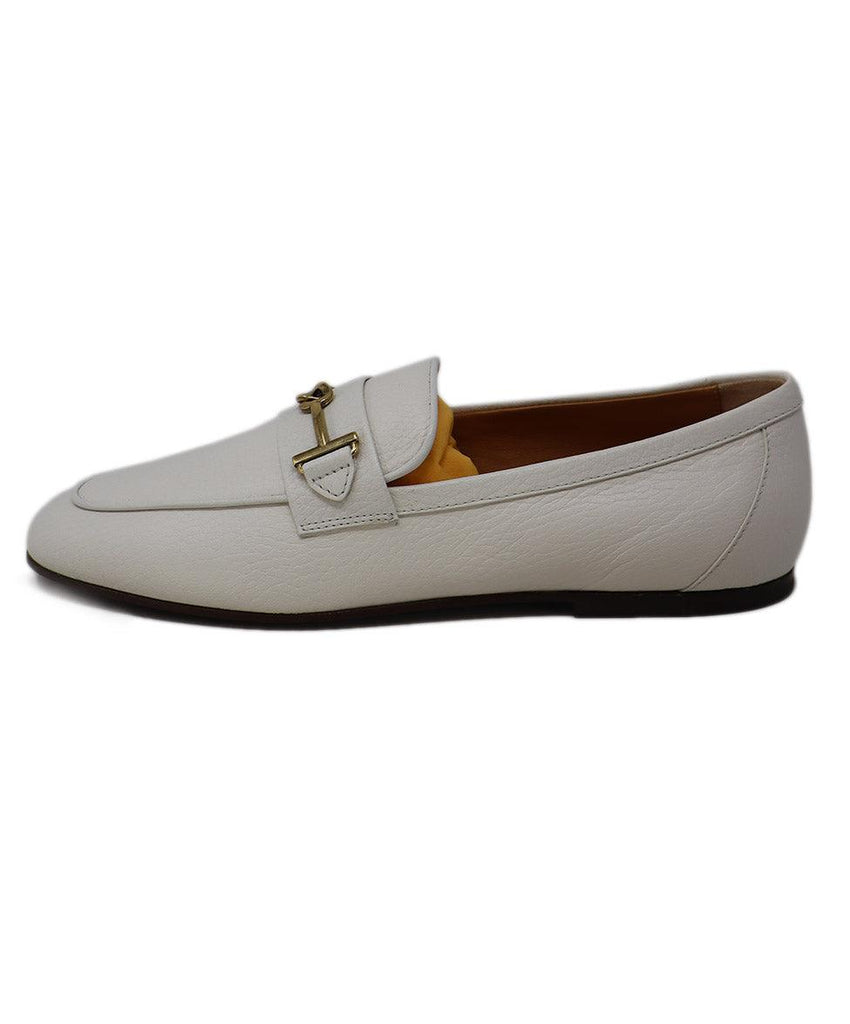 Tod's White Leather Loafers sz 8 - Michael's Consignment NYC