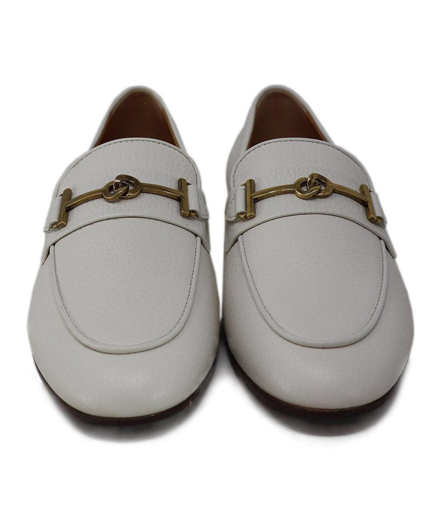 Tod's White Leather Loafers sz 8 - Michael's Consignment NYC