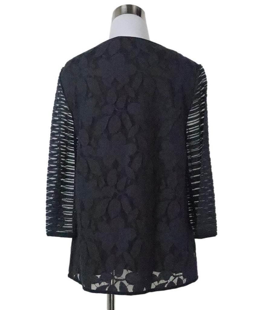 Tory Burch Navy Lace Top sz 4 - Michael's Consignment NYC