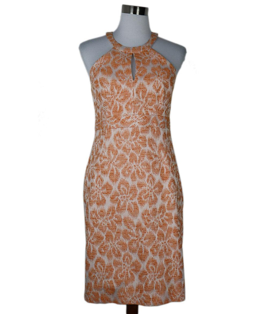 Trina Turk Orange & White Embroidered Dress sz 8 - Michael's Consignment NYC