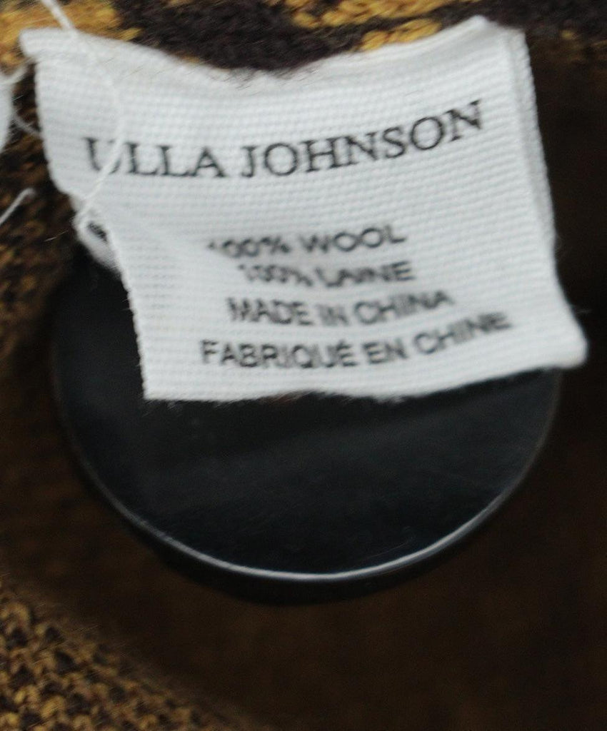 Ulla Johnson Yellow & Brown Print Cardigan sz 6 - Michael's Consignment NYC
