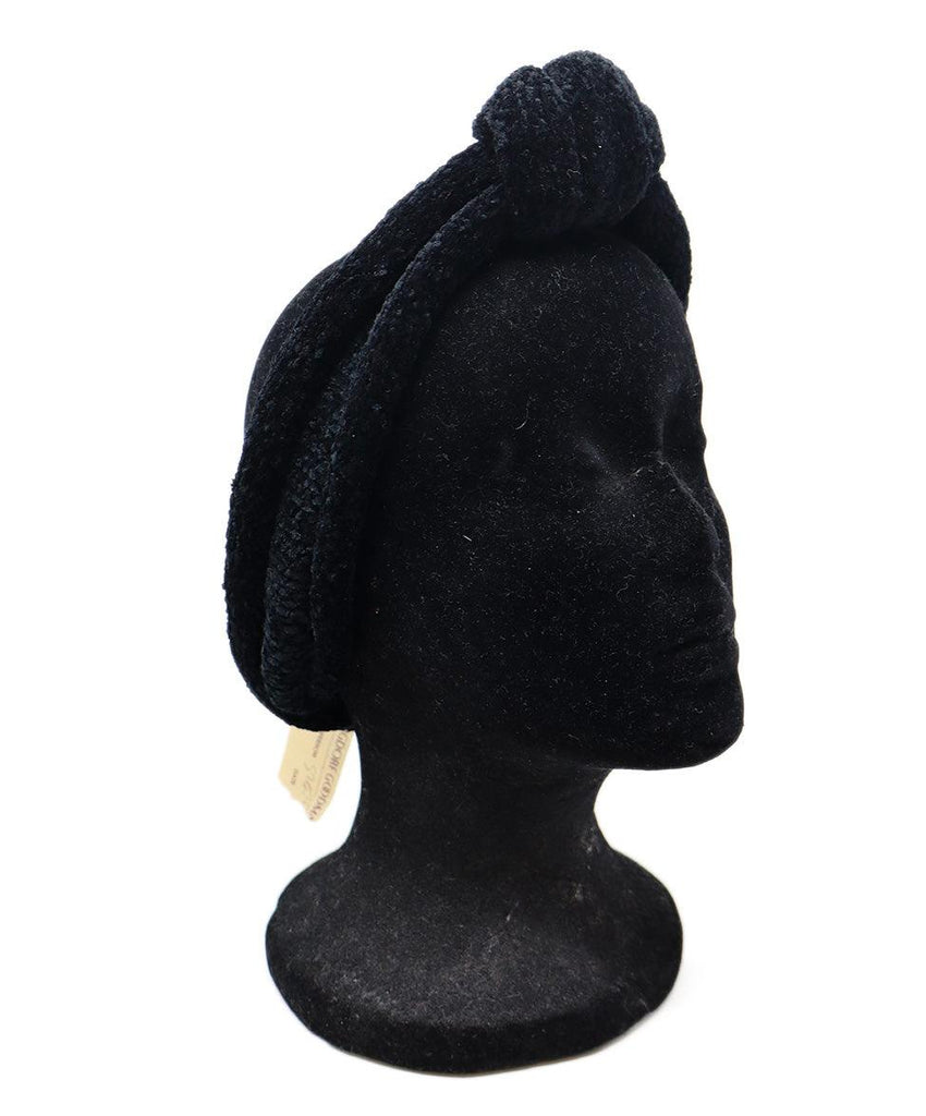 Underwood Black Chenille Headband - Michael's Consignment NYC