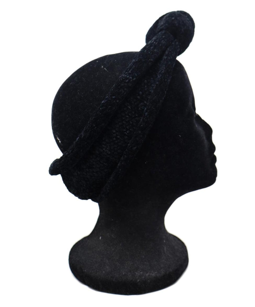 Underwood Black Chenille Headband - Michael's Consignment NYC